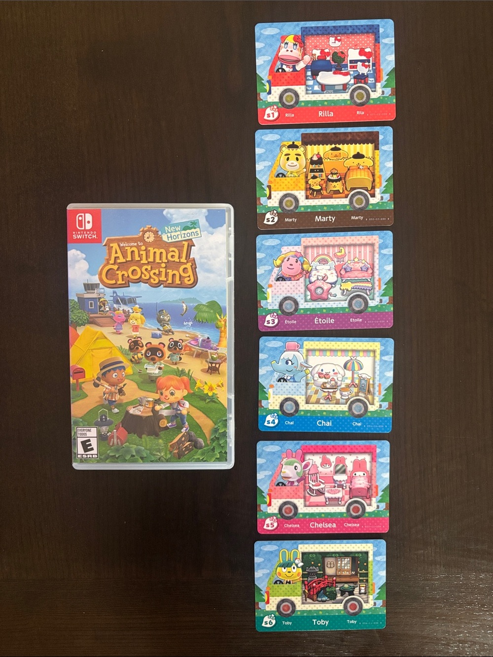 Nintendo Switch Animal Crossing New Horizons video game bundle 6 character cards